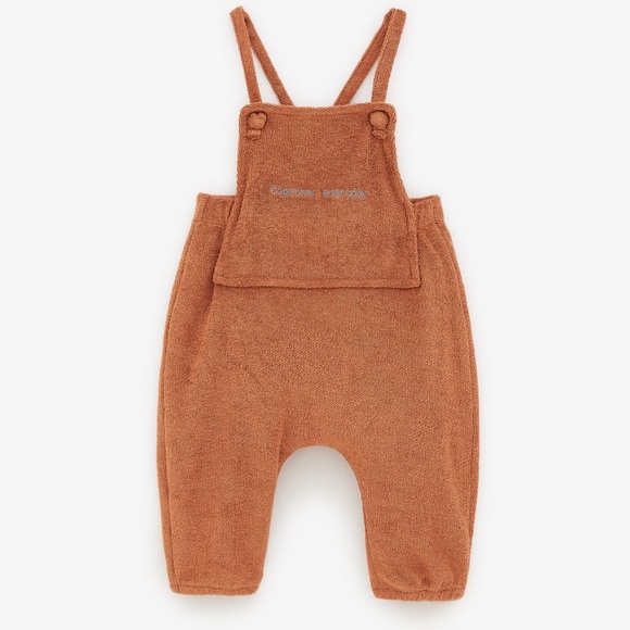 burnt orange baby romper